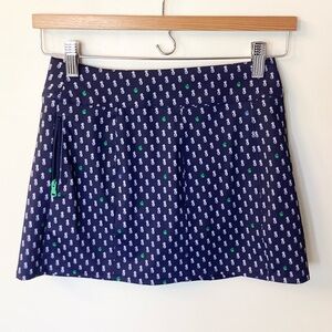 RLX Ralph Lauren Pineapple Print Athletic Golf Tennis Skort - Navy - M